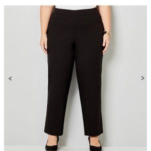 Avenue Embroidered Super Stretch Pants 28 Plus Sz